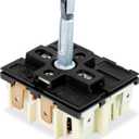 DG44-01002A Dual Infinite Stove Control Switch, Precise Temperature Control, Replace for Samsung Electric Stove Replacement Parts, DG44-01002A Infinite Switch Compatible with FCQ3 FE71 FER3 FTQ3 NE59