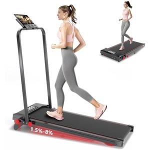 Ecogou Walking Pad Treadmill with Incline 8% & Decline -1.5% 4 Level, Under Desk Treadmill for Home, 2.5HP Quiet BLDC EvoDrive Portable Walking Pad with Remote Control, Led Display