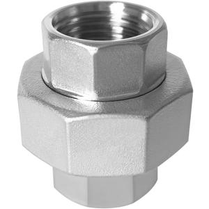 304 Stainless Steel Union 3/4" NPT Female Thread Cast Pipe Fitting