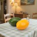 Woration Fake Faux Green Oversize Lemon Artificial Fruit Decoration Simulation Big Lime for Home Kitchen Party Table Photography Prop