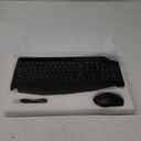 Wireless Keyboard and Mouse Combo - 9 Backlit Effects, RGB, Ergonomic Wrist Rest, Phone Holder, 2.4G Full Size, Rechargeable, Sleep Mode, Quiet Keyboard Set for Computer, PC, Laptop, Mac, Windows (Classic Black)