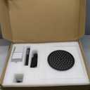 Rainsworth Outdoor Shower Kit Matte Black - Single Handle Brass Valve, 8 Inch Rain Shower Head and Handheld Spray Shower Fixture Combo, SUS 304 Stainless Steel Wall-Mounted Faucet