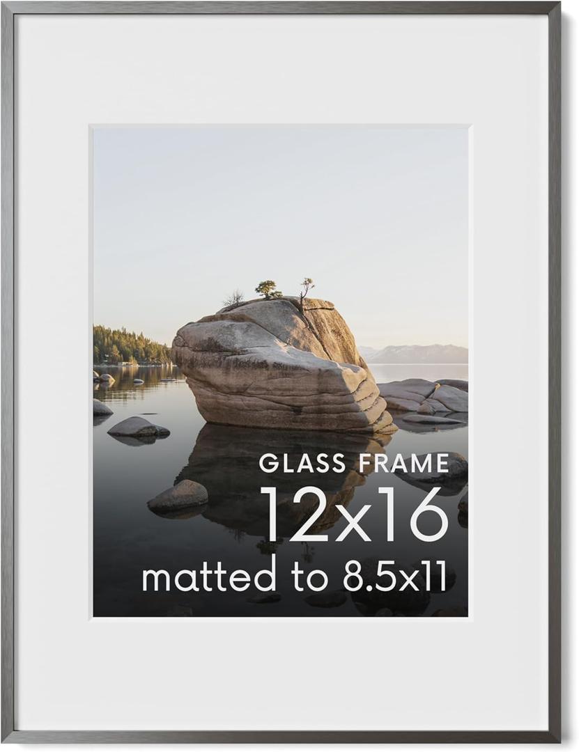 HAUS AND HUES 1.1x1.6 Gray 12x16 Glass 1