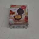 DASH Mini Waffle Maker - 4" Snack-Sized, Dual Nonstick, Compact, Purple, PFOA & PFAS Free