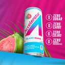 Accelerator Energy Drink, Island Guava 12oz can (12 pack), Zero Sugar, Sustained Energy from 100% Natural Caffeine (200mg from Green Coffee Bean & Green Tea extract) (EXP 06/01/26)