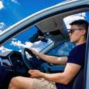 Car Pass Colour Piping Leather Universal Fit Steering Wheel Cover,Perfectly fit for 14.5-15 inches for Various Vehicles SUVs,Vans,Sedans,Cars (Black & Mint)