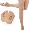 Stelle Girls Women Ballet Dance Convertible Tights Ultra Soft Pro Transition Tights (8-10 Years, 3-pack-tan)