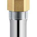 Akicon Push Button Copper Finish Bathroom Sink Drain Stopper Without Overflow
