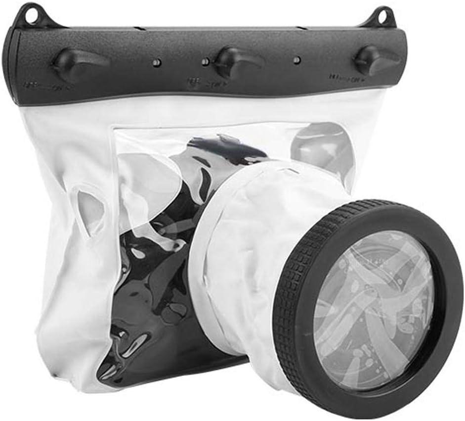 Pomya Waterproof Dving Case Bag Underwater Photograpy Housing Cage 20M for Canon Nikon DSLR Cameras(White)