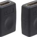 VCE HDMI Coupler HDMI Female to Female Connector 3D 4K Extension Adapter Compatible with PCs and Xbox One Wall-Mounted TVs and TV Sticks, 2-Pack