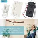 Smart WiFi Ceiling Fan Remote Control Kit, Universal 3 Speed Ceiling Fan Control with Dimmer, Compatible with Alexa, Google Assistant and Smart Life App, Remote Control Timing