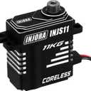 INJORA 11KG Coreless Digital Micro Servo High Torque Metal Gear for 1/18 1/24 RC Crawler Upgrade(Side Wire Exit)