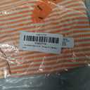 Baby Boy Girl Easter Outfit Sweatshirt Romper Striped Carrot/Bunny Long Sleeve Bubble Romper Waffle Knit Bodysuit (3-6 Months, Orange)