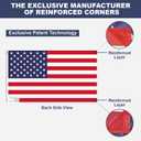 American flags for outside 3x5 (2 Pack),2 PCS 3x5 American flag outdoor Heavy Duty,Durable Nylon Reinforced USA Flag with Embroidered Stars, Sewn Stripes, Brass Grommets,All Weather United States Flag | USA Flag | UV Protection | Fade Resistant | Brass Grommets | Indoor Outdoor Decorations | All Weather Outdoor