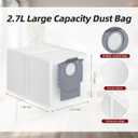 21 Pcs Replacement Part for Roborock Qrevo Curv/Qrevo Edge Q Revo Curv Q Revo Edge Vacuum Cleaner Accessories 1 Main Brush 4 Side Brush 4 HEPA Filter 4 Mop Pad 6 Vacuum Bags