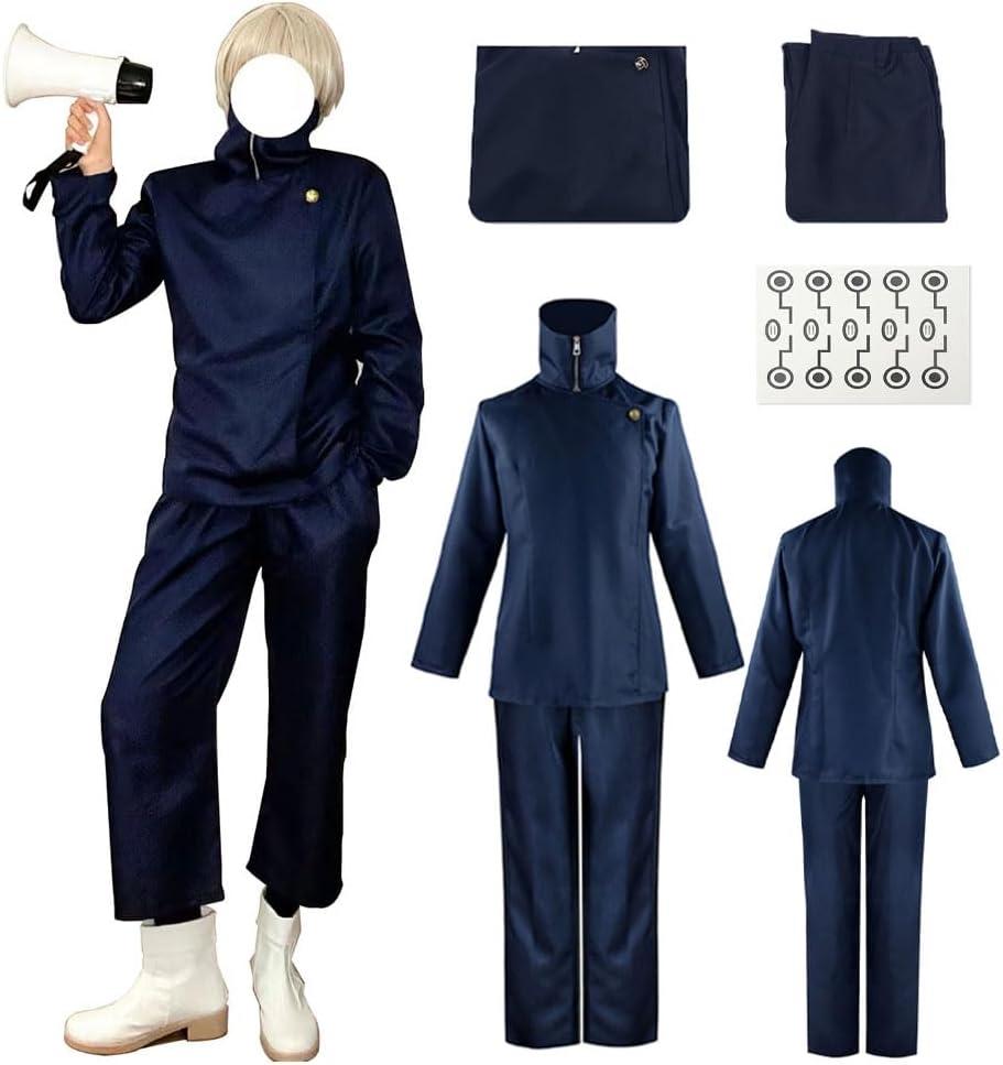 Inumaki Toge Costume Cosplay Outfit Inumaki Toge Uniform JJK Suit Full Set (XX-Large)