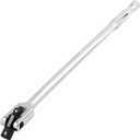 MAXPOWER Dual drive Breaker Bar 1/2" and 3/8", 18 inch Long, Flex Handle for Breaks Loose Fasteners, Cr-V Steel, 360-degree Rotating, Comforable Grips Handle