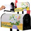 Welcome Magnetic Mailbox Cover  Durable & Stylish Mailbox Covers Magnetic Standard Size 18 x 21 Inch - Easy to Install & UV-Resistant with Strong Magnet for All Seasons