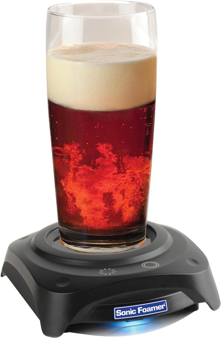 Beer Aerator - Sonic Foamer Uses Sound Waves To Create The Perfect Beer Head - Release The Full Aromatic Potential