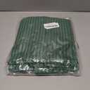 decorUhome Summer Corduroy Green Throw Pillow Covers 16x16 Set of 2 Decorative Soft Boho Farmhouse Couch Pillow Covers for Living Room Bed Sofa Broadside Striped Pillow Cases