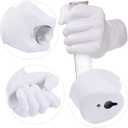 Hand Wall Vase, White Hand Sculpture for Kinetic Art,Unique Wall Spooky Hand Decor, Hanging Vase for Unique Decoration in Living Rooms, Entrance and Room,Palmistry vase Statue (White)