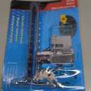 Stainless Steel Car Brake Lock - 8 Hole Brake Pedal Security Device with Anti-Theft Protection