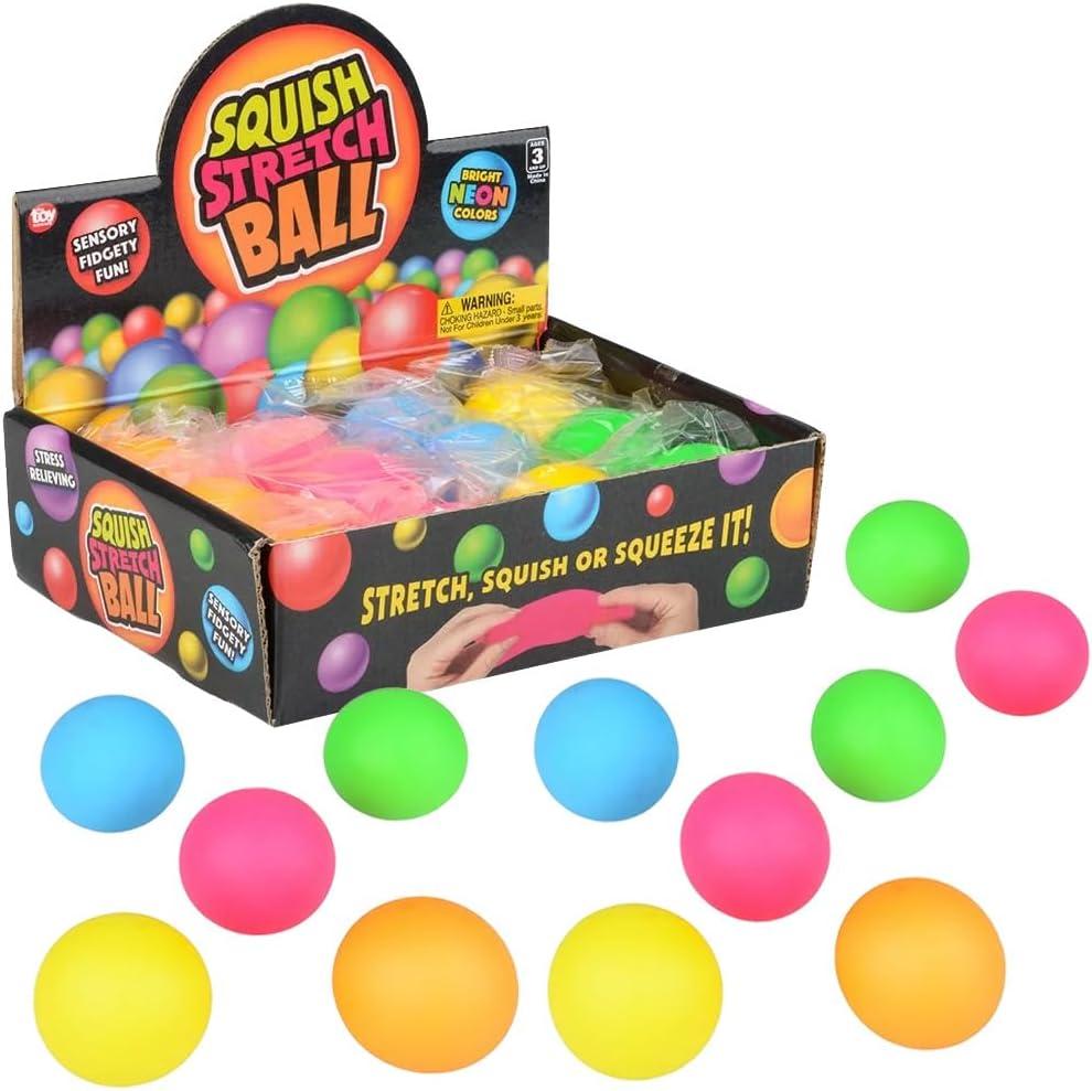 Rhode Island Novelty Squish and Stretch Mini Gummi Ball 1.75" 12 Pcs/Display Box Rhode Island Novelty Squish and Stretch Mini Gummi Ball 1.75" 12 Pcs/Display Box