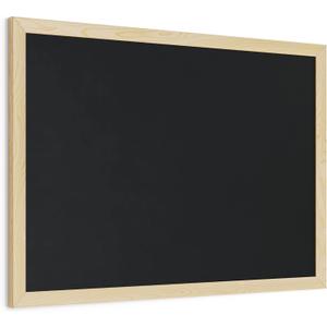 U Brands Chalboard, 18" x 24" Inches, Light Birch Wood Frame (310U00-01)