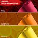 18" x 1200" (100 ft) Orange Kraft Paper Roll (Value Pack of 2), 45 lbs Thickness, Made in USA Colored Kraft Paper for School, Bulletin Board - Odorless, Non-Toxic, Safe for Kids