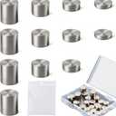 Tungsten Weights, 42 Pcs 3.25 Oz Cylindrical Pinewood Derby Car Kit, 4 Different Sizes of Incremental Cylinders with Case, 3/8 Inch