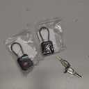 Luggage Locks with Key, [2 Pack] Diyife TSA Approved Luggage Locks, Suitcase Locks, Small TSA Travel Lock with Zinc Alloy Steel Cable Ideal for Backpacks, Bags, Toolbox, Case (Black)