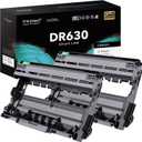 DR630 Drum Replacement for Brother DR-630 DR630 Compatible with MFC-L2700dw MFC-L2705DW HL-L2300D HL-L2340DW HL-L2360DW HL-L2380DW DCP-L2520DW DCP-L2540DW Printer (2 Black, Not Toner)