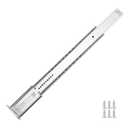 LONTAN 4 Pcs Center Mount Drawer Slides Bottom Mount for Cabinet and Dresser 18 Inch Heavy Duty Drawer Rails 12.35" Extension Glide Track, Silver