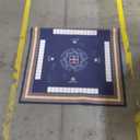 32x32 Inch Mahjong Mat - Non-Slip Noise Reduction Gaming Mat, Foldable Soft Elastic Rubber Base with Sealed Edges, Includes Portable Carry Bag - for Mahjong/Poker/Board Games (Black)