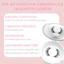 Reusable Magnetic Eyelashes,Soft Magnetic Lashes,No Glue Needed Eyelashes Cat Eye Natural Look Lash Clusters Kit, Easy to Wear, Reusable (Applicator)