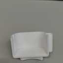 For Samsung Refrigerator Door Flipper Mullion Repair Part, compatible with Samsung RF28HDEDBSR model; Samsung French Door Mullion Flap Repair Part - White
