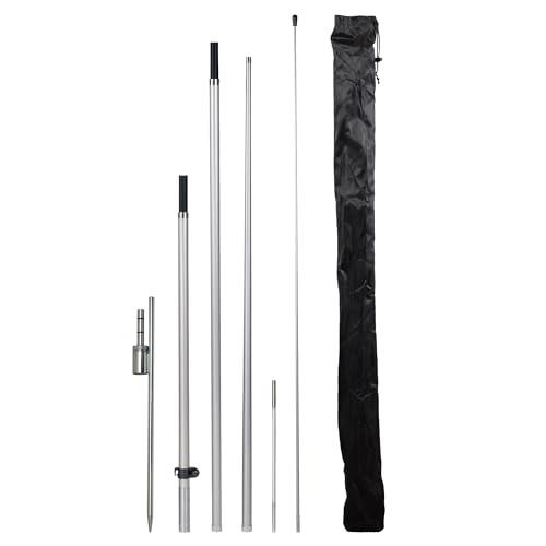 Amazon.com: LookOurWay Feather Flag Pole Kit - 13 Feet Tall Swooper Flag Pole Kit with Rotating Ground Spike - Banner Flag Pole for 12ft Arc Shaped Outdoor Advertising Flags : Patio, Lawn & Garden