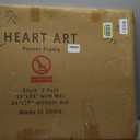 HEART ART 24x36 Poster Frame with Mat, Black Picture Frame, Display Pictures 18x24 with Mat or 24 x 36 Without Mat, Poster Frames 24 x 36 inches for Wall Mounting,2 Pack