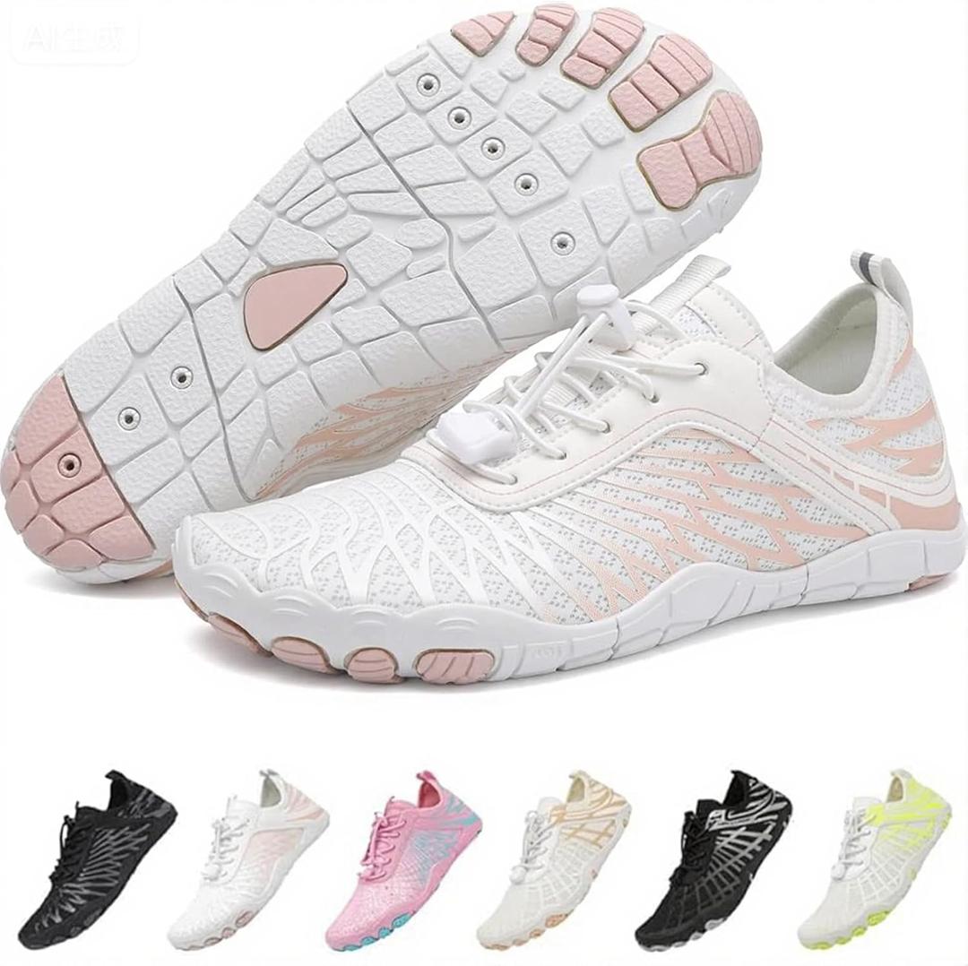 Barefoot Shoes for Women & Men, Grounded Walking Hiking Barefoot Shoes, Wide Toe Box Non-Slip Water Athletic Footwear, Comfortable Vitality Barefoot Footwear, Trail Running Sneakers Unisex 39