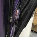 Rockland Journey Softside Upright Luggage Set, Expandable, Purple, 4-Piece (14/19/24/28)