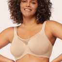 HSIA Minimizer Bras for Women Plus Size, Full Coverage Coolcomfort T Shirt Unlined Bra with Underwire for Heavy Breast (38H)