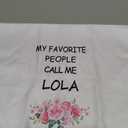 QZQE Lola Gifts Kitchen Towels, My Favorite People Call Me Lala Dish Tea Towels for Bathroom Kitchen, Grandma Gifts from Grandkids Decorative Hand Towel 16x24 Inch