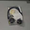 GasSaf 18inch RV Pigtail Propane Hose QCC1 Connector with Acme and a 1/4'' Inverted Male Flare.(2 PCS) (1.5 Feet)