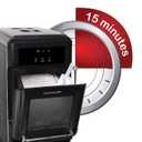 Frigidaire EFIC237 Countertop Crunchy Chewable Nugget Ice Maker, 44lbs per day, Black Stainless
