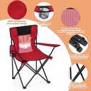 Shellwei Breathable Folding Camping Chair with Cupholder Carry Bag Regular Size Portable Lightweight Lawn Chair with Side Pocket Fishing Hiking Picnic Party Beach Outdoor Activity(Multicolor,4 Pcs)
