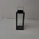 Black Lanterns Decorative Indoor, Tempered Glasses 13 inch
