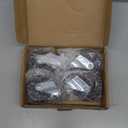 HOLKIE Caster Wheels 3 inch with No Brake Stem Casters, 5/16" -18 x 1-1/2" (Stem Diameter 5/16", Stem Length 1-1/2") Threaded Swivel Casters Set of 4 Heavy Duty Castors Black