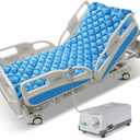 Careboda Alternating Pressure Mattress Anti Decubitus Air Pads with Electric Quiet Pump System, Pressure Sore Pad and Bed Sore Prevention, Air Mattress for Hospital Bed and Home Use Blue 75" x 35"