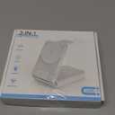 3 in 1 Charging Station, 25W Foldable Magnetic Fast Wireless Charger Stand for Apple Multiple Devices, Travel Charger for iPhone 17 16 15 14 13 12 Series Watch AirPods 4/3/2/Pro