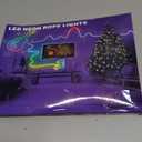 16.4FT LED Neon Rope Lights Waterproof with Smart App Control Remote,DIY Scene Modes,Music Sync hronization,Eaves Lights for Garden Decor,Deck,Christmas